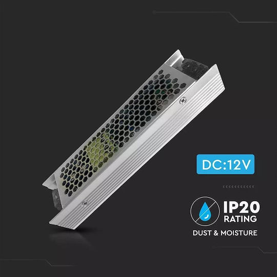 V-TAC Dimmable LED Power Supply IP20 Power 150W with Output Voltage 12V