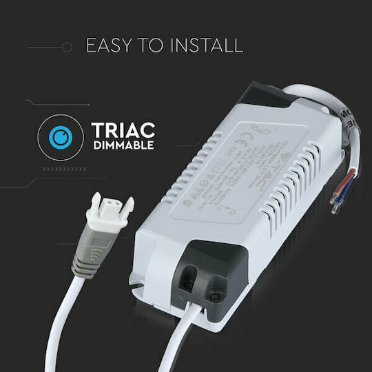 V-TAC Dimmable LED Захранване IP20 Мощност 18W