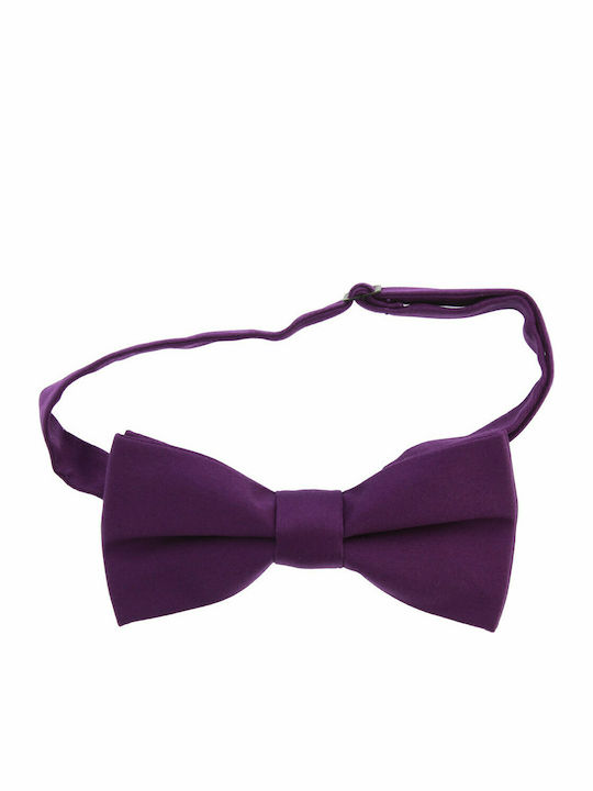 JFashion Υφασμάτινο Handmade Bow Tie Purple Simple