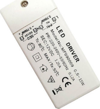 Lucas LED LED Power Supply IP20 Power 12W with Output Voltage 12V