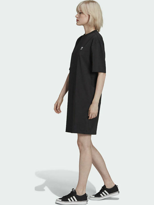 Adicolor Classics Big Trefoil Summer Mini Athletic T-Shirt Short Sleeve Black Dress