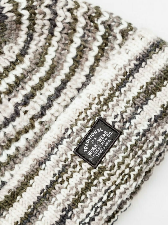 Space Dye Pom Pom Beanie Γυναικείος Σκούφος Πλεκτός Grey Space Dye