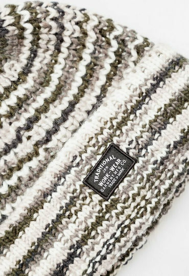 Space Dye Pom Pom Beanie Γυναικείος Σκούφος Πλεκτός Grey Space Dye