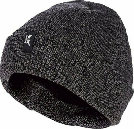 80123 Beanie Ανδρικός Σκούφος Πλεκτός σε Γκρι χρώμα