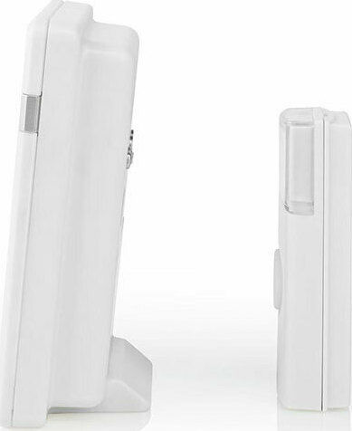 Nedis Ασύρματο Κουδούνι Πόρτας Wi-Fi με LED Ένδειξη και Δυνατότητα Αυξομείωσης της Έντασης του Κουδουνιού, έως 80dB Λευκό
