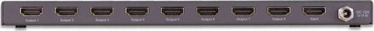 Marmitek 618 UHD 2.0 4K 60Hz | 1 in / 8 out HDMI Splitter