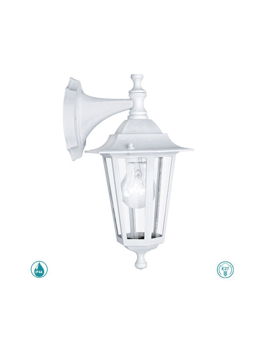 Eglo Laterna Wall-Mounted Outdoor Lantern E27 IP44 16.5x35x35εκ.