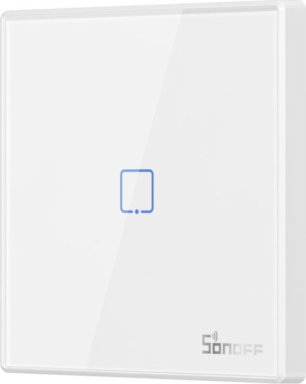 Sonoff RF-T2EU1C Wall-Mounted Touch Wall Switch Single with White Frame