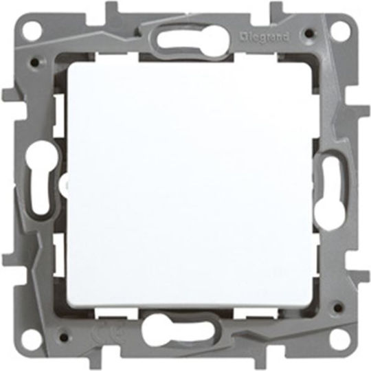 Legrand Niloe Recessed Wall Switch Lighting One-Way without Frame White
