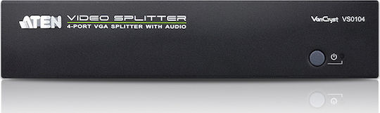Aten VS0104 KVM & Data Switch με Audio / RS-232 / VGA