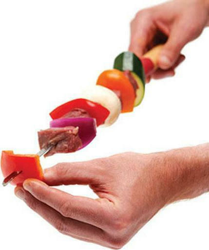 GrillPro Ανοξείδωτο Σουβλάκι 55cm 6τμχ