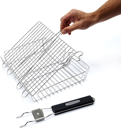 Broil King 65070 Baking Basket for Grill Made of Stainless Steel with Detachable Handle