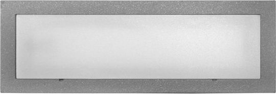 Adeleq Επιτοίχια Εξωτερική Πλαφονιέρα LED IP54 1.3W με Μπλε Φως 18x6εκ.