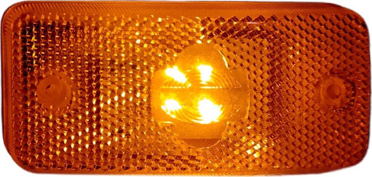 Mars Tech Truck Volume Lights 1pcs Side Volume Light for Volvo XF FL / Scania R / Iveco Stralis 24V - Orange M621277