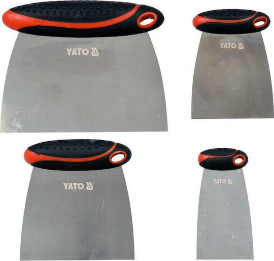 Yato Шпатула Inox 50мм с Пластмасова Дръжка Комплект 4бр YT-52790