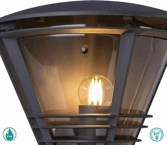Globo Lighting Salla Επιτοίχια Εξωτερική Πλαφονιέρα E27 IP44