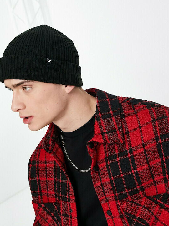 Arcade Beanie Ανδρικός Σκούφος με Rib Πλέξη σε Μαύρο χρώμα