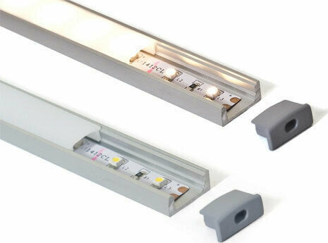 Aca Corner Cap for LED Strip Accessories Set of Plastic Caps 2pcs for Aluminum Profiles 2pcs EP161