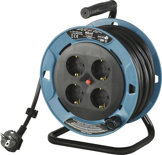Bulle Extension Reel Cord 3 x 1.5mm²/25m Black