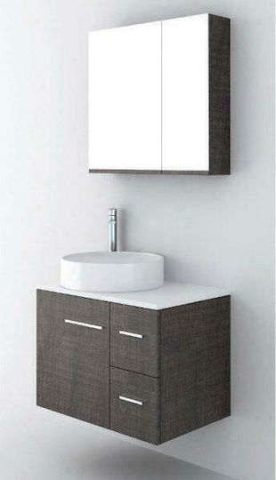 Orabella Solid Surface 70 Πάγκος χωρίς Νιπτήρα με Καθρέπτη Μελαμίνη Μ70xΒ45xΥ50cm 291 Orabella Solid Surface 70 Πάγκος χωρίς Νιπτήρα με Καθρέπτη Μελαμίνη Μ70xΒ45xΥ50cm 291