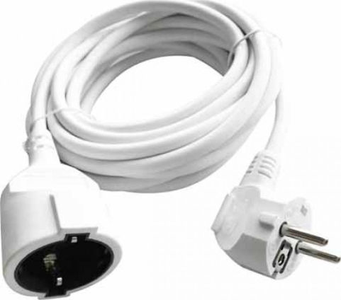 V-TAC VT-3001 Extension Cable Cord 3 x 1.5mm²/5m White