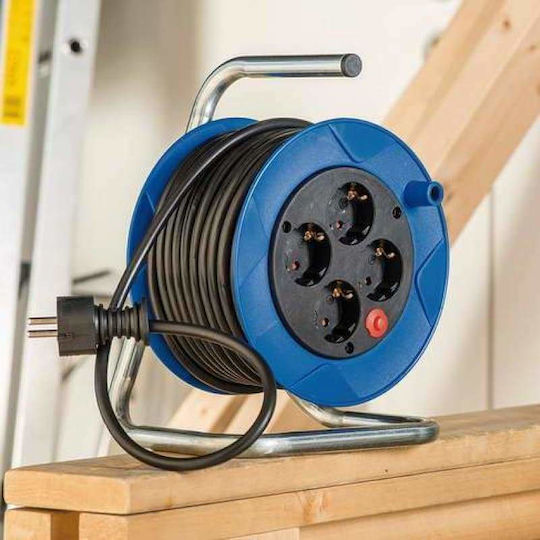 Brennenstuhl Extension Reel Cord 3 x 1.5mm²/15m Blue
