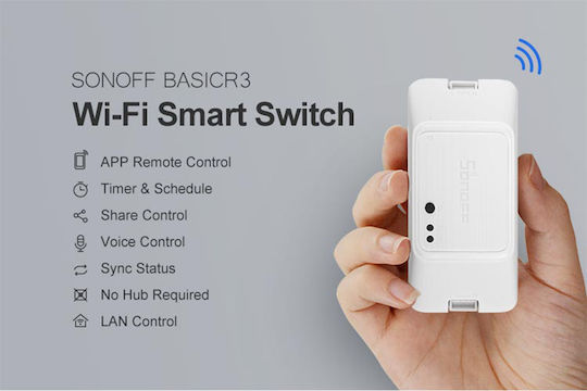 Sonoff Basic R3 Comutator Inteligent 1 Canal Wi-Fi & RF 10A