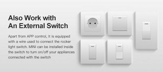 Sonoff Mini Smart Switch Wi-Fi & RF 10A