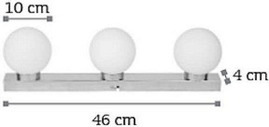 Inlight Modern Lamp Wall with Socket G9 White 46x4cm