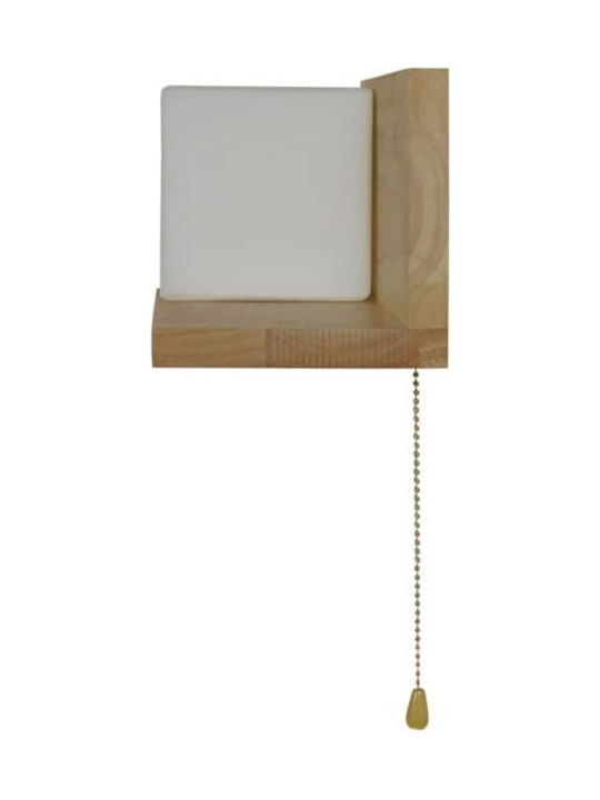 GloboStar Modern Lamp Wall with Socket E27 Beige 30x14.5x15cm