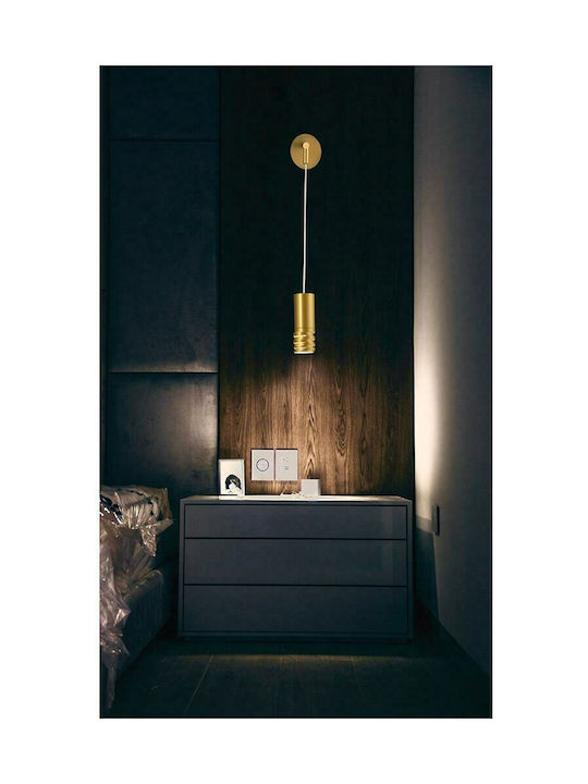 Viokef Paloma Modern Leuchte Wand mit Fassung GU10 Gold 12x50cm