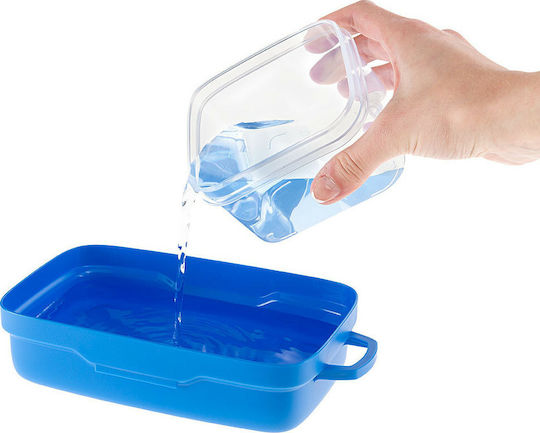 Ferplast Pet Risto Plastic Bowl Food & Water for Dog & Cat 2x 500ml in Blue Color