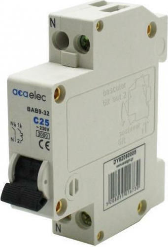 Aca 2-Poles Automatic Circuit Breaker 16A Καμπύλης C 230V DY02080003