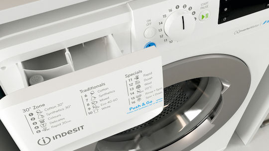 Indesit BWE 81485X WS EE N Mașină de Spălat Rufe 8kg 1351 Rotiri Echilibru Hidric Plus