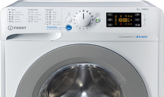 Indesit BWE 81485X WS EE N Mașină de Spălat Rufe 8kg 1351 Rotiri Echilibru Hidric Plus