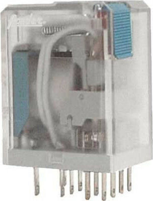 Adeleq Βιομηχανικό Ρελέ Λυχνίας 110V με LED & Test Μπουτόν 14 Πόδια 4 Επαφές 110V 11-311008