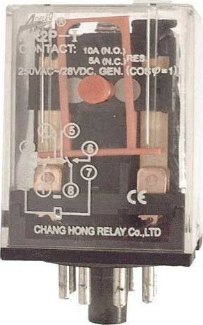 Adeleq Βιομηχανικό Ρελέ Λυχνίας 24V 11-2240