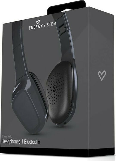 Energy Sistem 1 Bluetooth Bluetooth Wireless Over Ear Headphones with 8 hours of Operation Charcoal