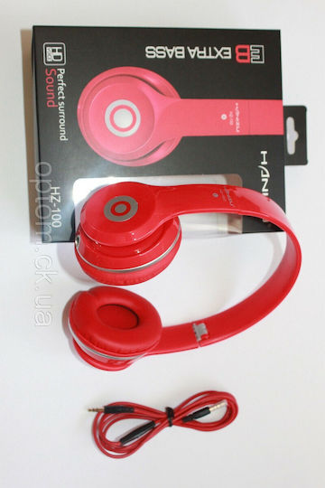 Hanizu HZ-100 Fără fir / Cu fir On Ear Căști Roșii