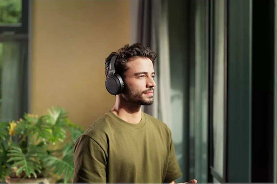 Philips TAH5205BK Wireless / Wired Over Ear Headphones with 29 hours of Operation and Quick Charge Black