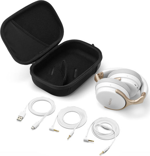 Denon AH-GC30 Wireless / Wired Over Ear Headphones with 20 hours of Operation White