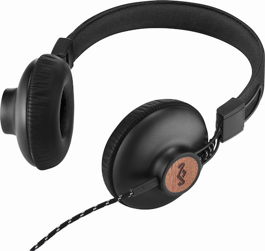 The House Of Marley Positive Vibration 2.0 Wired On Ear Headphones with Radio Black