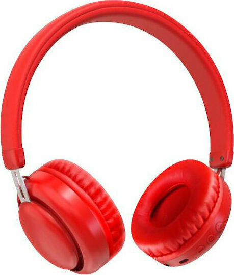 XO BE10 Wireless / Wired On Ear Headphones with 4 hours of Operation Red