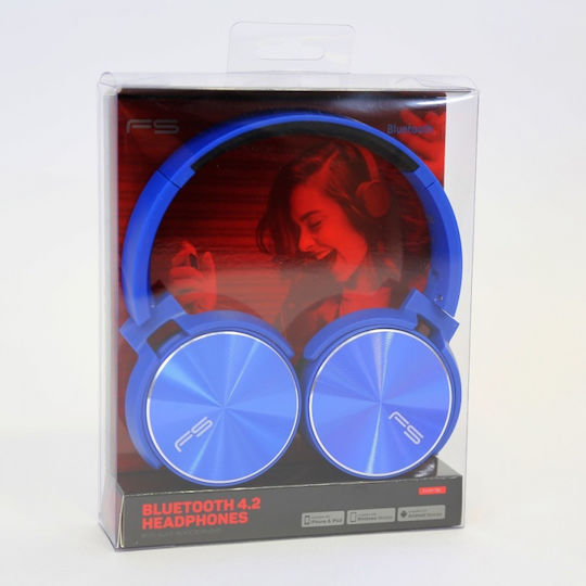 Platinet Freestyle FH0917 Wireless / Wired On Ear Headphones with Radio with 10 hours of Operation Blue