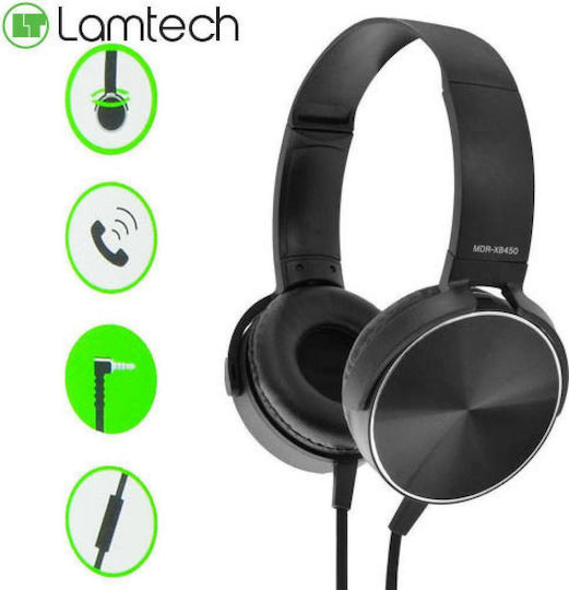 Lamtech Cu fir On Ear Căști Negre