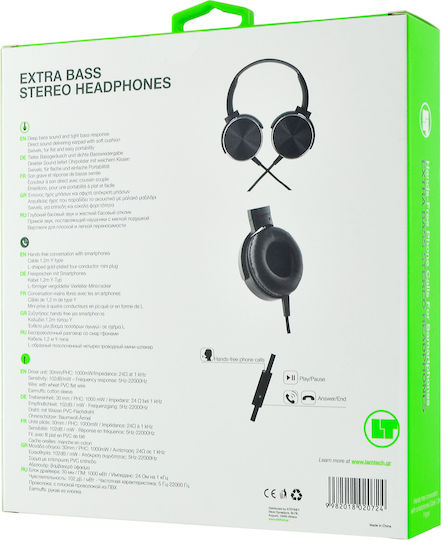 Lamtech Cu fir On Ear Căști Negre