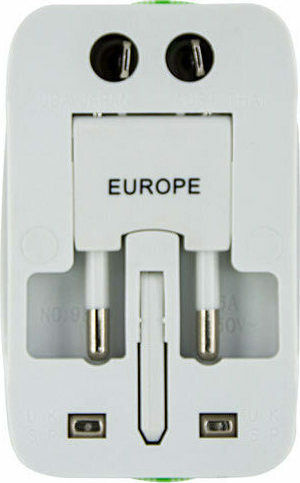 Lamtech Αντάπτορας Πρίζας από Universal σε Universal με 1 Θύρες USB