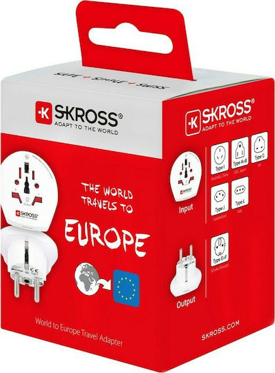 Skross Αντάπτορας Πρίζας από Universal σε Ελλάδας