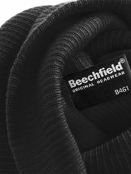 Beechfield B461 Beanie Frauen Beanie Gestrickt in Schwarz Farbe