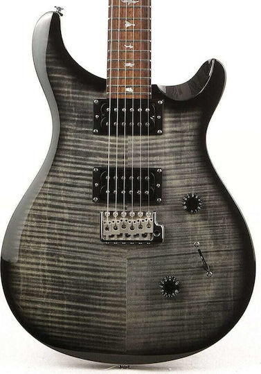 PRS Guitars Electric Guitar SE Custom 24 2021 with HH Pickups Layout, Tremolo, Rosewood Fretboard in Charcoal Burst
